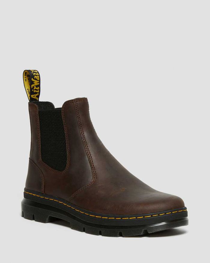 Dr Martens Støvletter Herre Brune Embury Crazy Horse Læder 6902ANKLJ